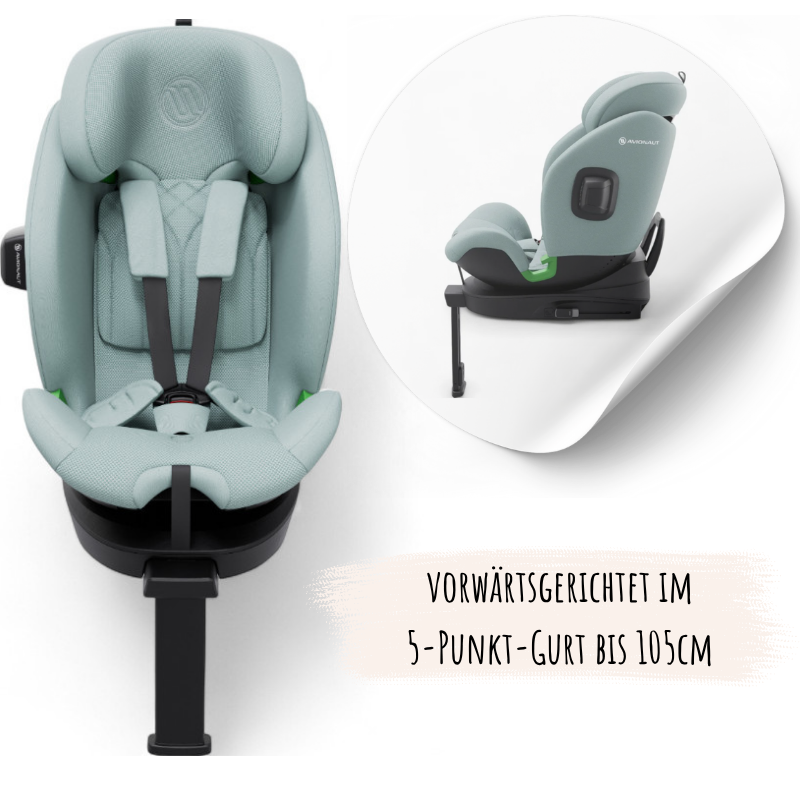 Avionaut Stardust Kindersitz rückwärtsgerichtete Fahren (RWF) bis zu 125 cm Körpergröße und 21 kg  61 bis 150 cm bis zum 6.–7. Lebensjahr 